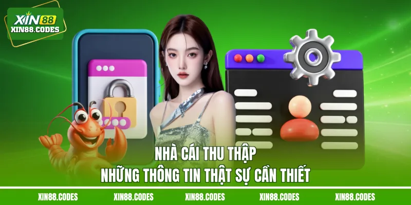 Nhà cái thu thập những thông tin thật sự cần thiết